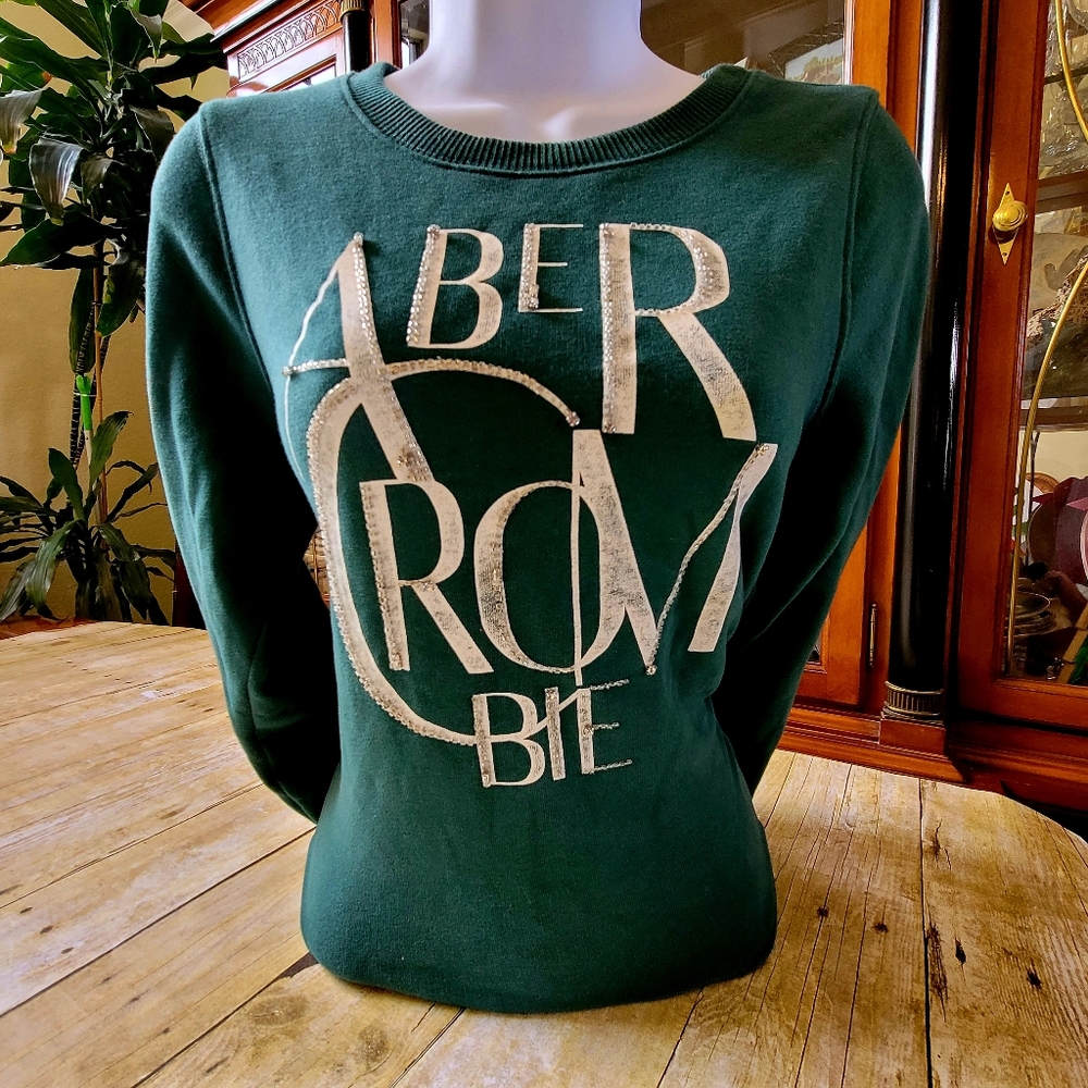Abercrombie and Fitch 1990s Vintage 100% Cotton Women's Crewneck Sweater